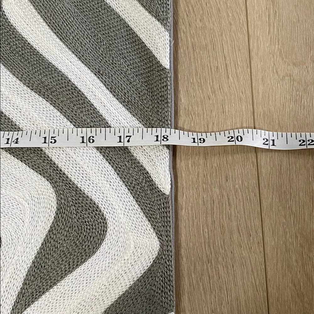 West Elm Crewel Gray White Pillow Covers 18”